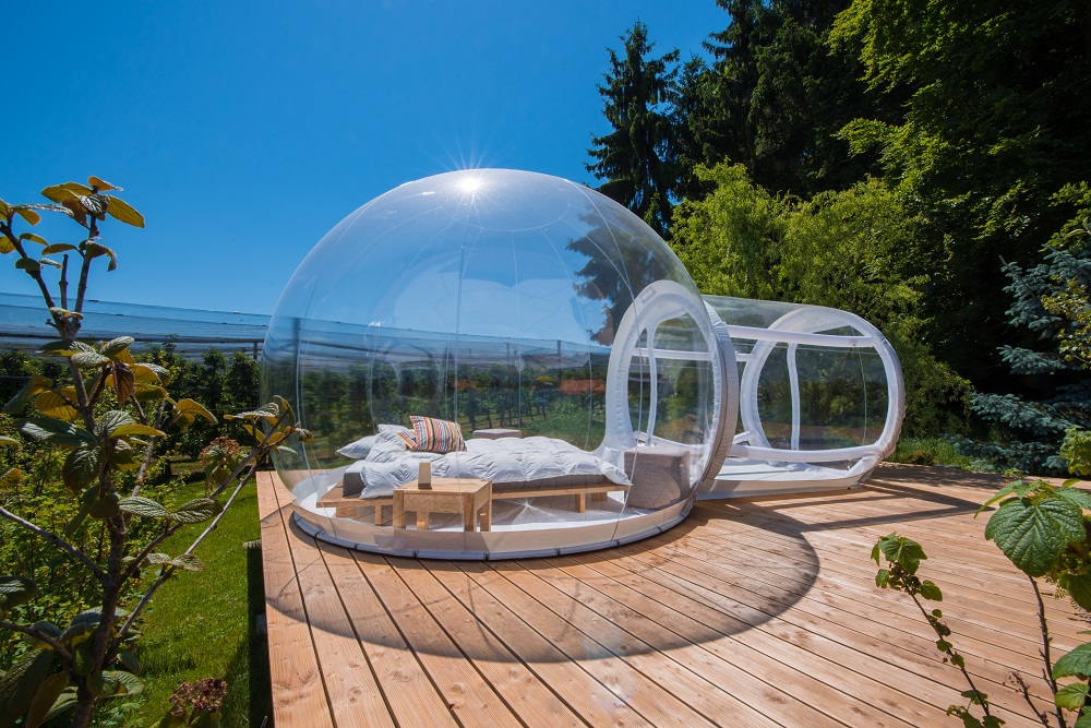 Bubble Hotel unter Himmelszelt